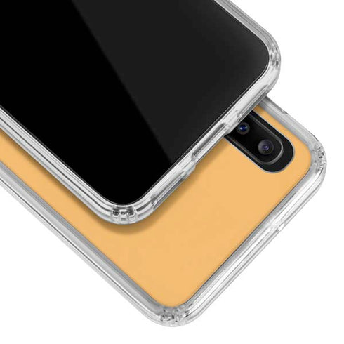 Amber Yellow Galaxy A20 Clear Case